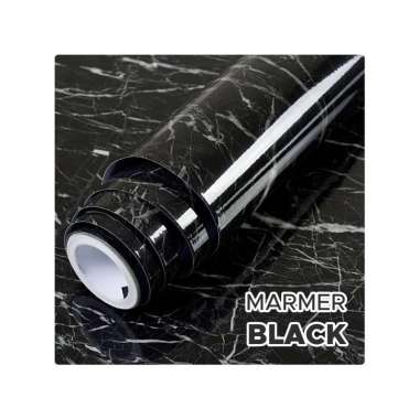 Goto Forma Wallsticker Wallpaper Stiker Dinding Dapur Anti Air Minyak MARMER BLACK
