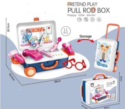 Mainan Anak Dokter Koper Trolley ROD BOX 678-117A