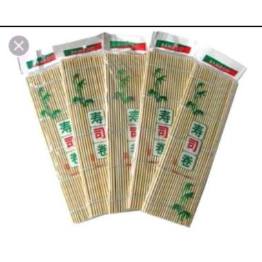 Sushi roller mat bambu plastik plastic gulungan sushi kimbab bento putih Bambu