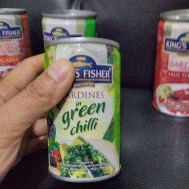 Ikan canned sarden sardines kaleng kalengan dalam saus sambal tomat balado cabe cabai hijau green ch