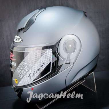 ZEUS HELM ZS3050 SOLID | MATT TITANIUM | ZS-3050 MODULAR L