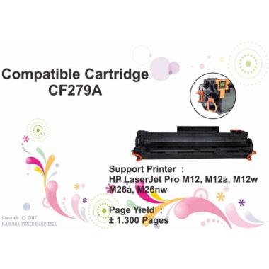 Toner Compatible Hp CF279A-79A Black Hitam