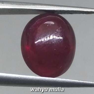 Batu Permata merah delima Ruby Afrika asli (Kode 1148) Merah