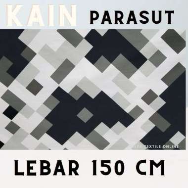 Kain Parasut Motif Garis