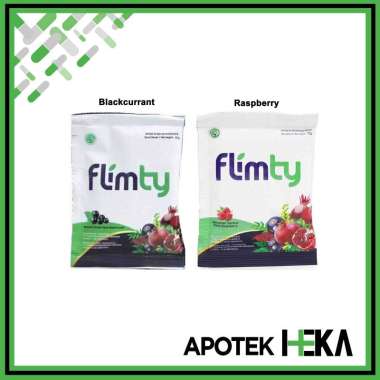 Flimty Fiber 1 Sachet - Detox Herbal Pelangsing Pelancar BAB Raspberry