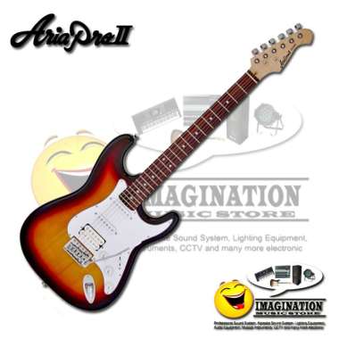 Aria Pro II STG-004 HSS Stratocaster 3 Tone Sunburst Electric Guitar