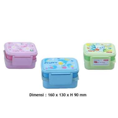 TEMPAT BEKAL ENZONA TWIN LUNCH BOX /SB-34 LION STAR