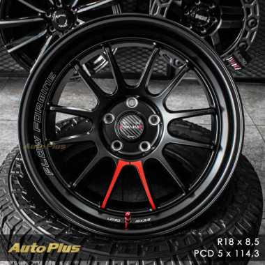 VELG MOBIL RING 18 LENSO VENOM5 - SATIN BLACK - FLOW FORMING