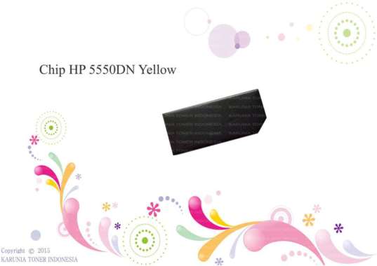 Chip HP 5550DN Yellow Berkualitas Kuning