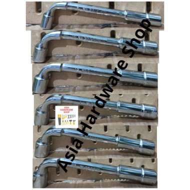 Paket Kunci Sok L FACOM 8 10 12 14 17 19 mm Kunci Shock Chrome Murah Chrome