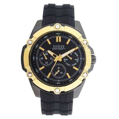 GUESS W1302G2 - Jam Tangan Pria - Original - Hitam Hitam