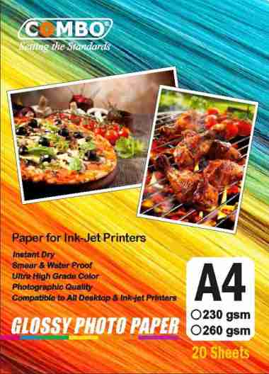Photo Paper Doff Silky A4 260gr / Kertas Foto Silky Matte A4 Combo putih