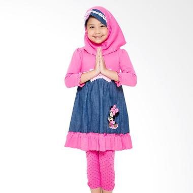 4 You Long Dress Baju Muslim Anak - Fuschia