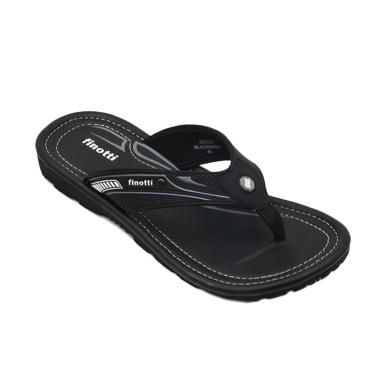 Finotti Kross Sandal Pria - Black/Grey