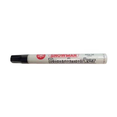 Snowman White Board Marker Spidol - Hitam [1 pak]