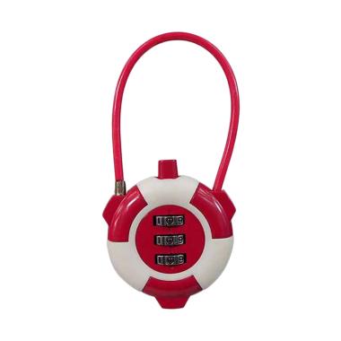 Traveltime 548 Combination Lock - Red