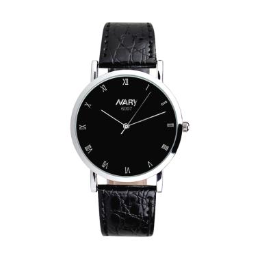 Nary 6097 Strap Kulit Jam Tangan Analog Pria