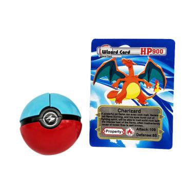 Monday Moms Day - TMO Pokeball with Figurine and Wizard Card Mainan Anak [1 piece]