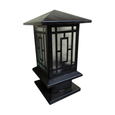 Kampung Kaleng Lampu Taman - Hitam