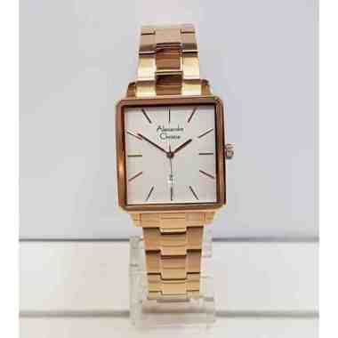 Alexandre Christie AC2878LD Passion Jam Tangan Wanita Stainless Steel Rose White