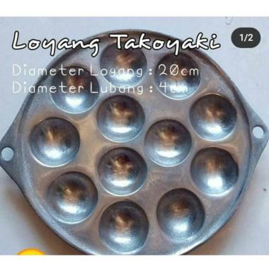 Cetakan/ Loyang Takoyaki/ Kue Lumpur Mini/ Kue Cubit of white