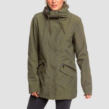 Roxy Stellar SpinDye® Waterproof Longline Hooded Jacket M Ivy Green
