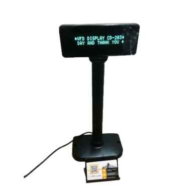 CUSTOMER DISPLAY - POLE DISPLAY MURAH VFD 203 hitam