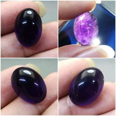 Batu Akik Kecubung Wulung Tembus Ungu Original Bagus Kode R152 Ungu