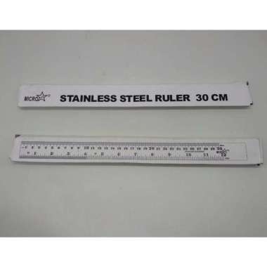 PENGGARIS BESI 30 CM SILVER