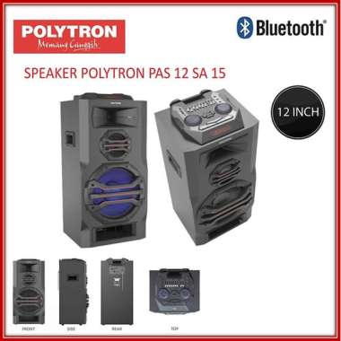 SPEAKER PORTABLE POLYTRON PAS 12SA15 HITAM