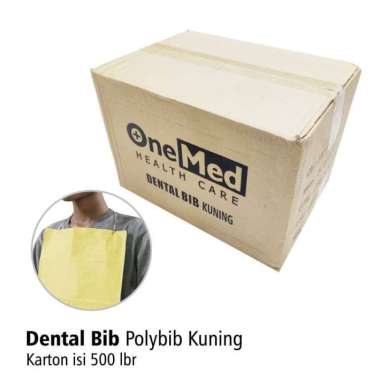 Polybib - Dental Bib Pak Isi 500pcs Onemed - Kuning  -