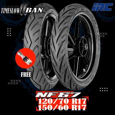 Paket Ban Motor MOGE (Motor Batangan) // IRC NF67 120/70-EXATO 150/60 Ring 17 Tubeless ts149