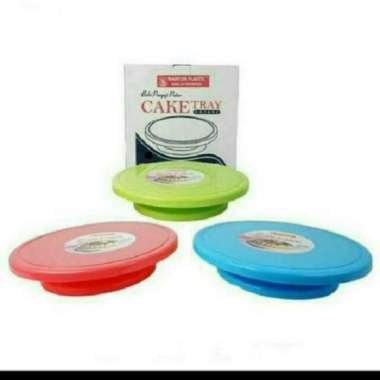 Maspion Penyaji Kue Putar Rotary Cake Tray Baki - Random multicolor
