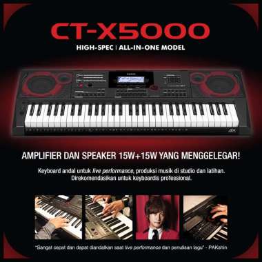 CASIO CT-X5000 Keyboard CT X-5000 Hitam