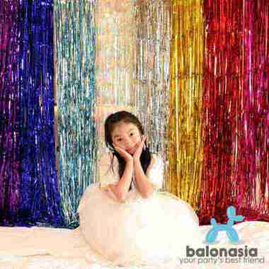Curtain Foil - tirai foil - Gold