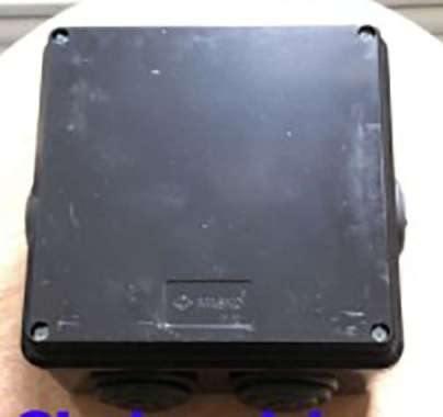Masko Doradus 128x128x75 mm Duradus Hitam Plastik DR128H Junction Box