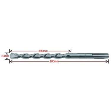 Makita Mata Bor Beton SDS Plus 10 x 160 mm D-00175 Silver
