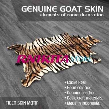 KULIT KAMBING ASLI MOTIF MACAN - Genuine Goat Skin