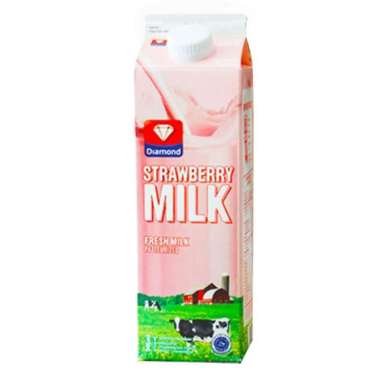Promo Harga Diamond Fresh Milk Strawberry 946 ml - Blibli