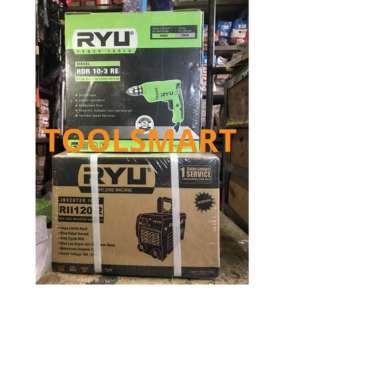 PAKET MESIN BOR 10MM DAN TRAVO LAS 120A RYU HIJAU