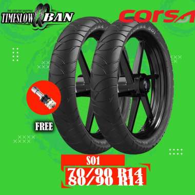 Paket Ban Motor Matic // CORSA S01 70/90 - 80/90 Ring 14 Tubeless ts297