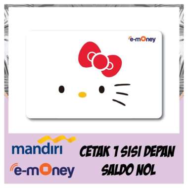 Kartu Etoll MANDIRI eMoney Kartun Anime Hello Kitty Putih Lucu 17 Kartun Anime e money e-Toll Vangua
