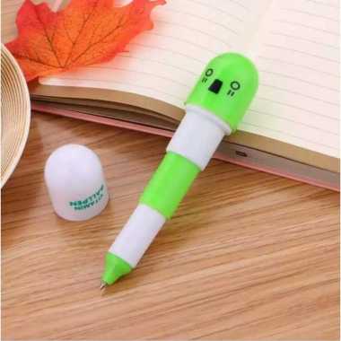 OEM ONE - A4 Pulpen Emoticon Vitamin / Pen Unik / Pena Kapsul / Pulpen Stationary Souvenir Pernikaha