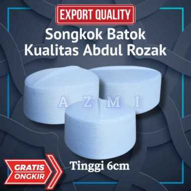 Promo Diskon Peci Kopiah Batok Anak Peci Habib bahar bin Smith - Putih tinggi 6cm Pakai Box 9