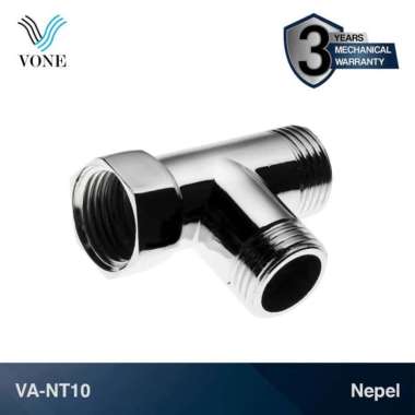 VONE Sambungan Nepel T Tee Shower Kloset Kran Stainless 1/2" M x 1/2" M x 1/2" F TN-V10