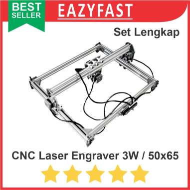Mesin CNC Laser 3W Engraver Engraving Cutting Ukir Kayu Kulit 3000mw