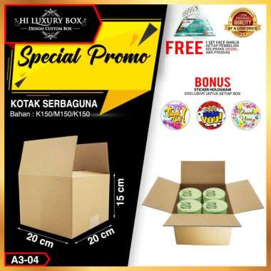 Promo IVORY 10 10 4,5 CM Laminasi Jendela Kotak Box Dus 1 ...