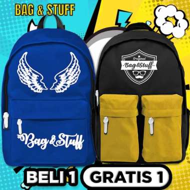 TAS RANSEL SEKOLAH -BELI 1 GRATIS 1 -WINGS TAS ANAK PRINTING+GRATIS 1 MONACO TAS SEKOLAH WARNA ACAK