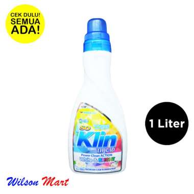 Promo Harga So Klin Liquid Detergent Power Clean Action White & Bright 1000 ml - Blibli