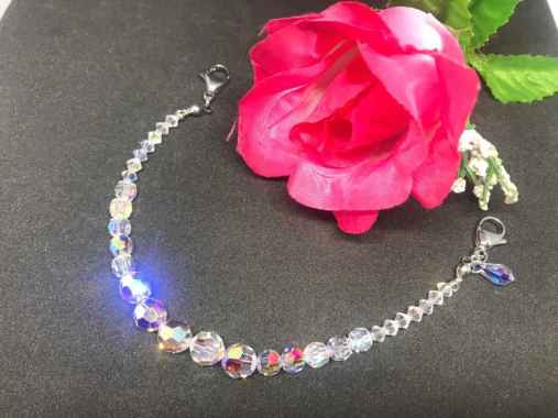 Konektor Pengait Tali Strap Masker Kristal Swarovski Asli Masker Hijab